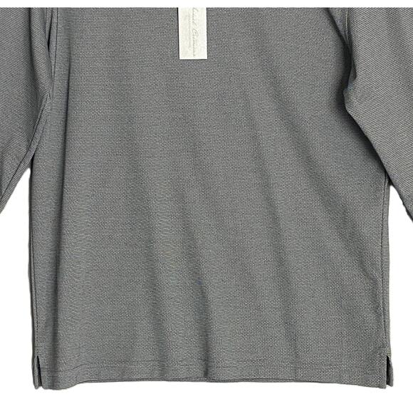 Daniel Cremieux Men's Medium Long Sleeve Polo Pima Cotton Navy Heather NEW - Picture 3 of 11